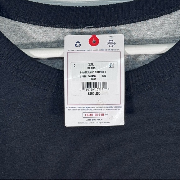 Champion Black Sweater with Red Accents - Picture 6 of 7